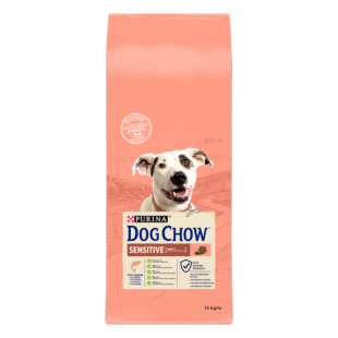 Сухий корм DOG CHOW Sensitive Adult дорослим собакам схильних до алергії , з лососем