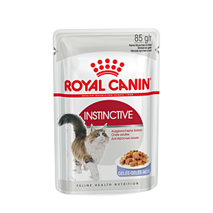 Влажный корм Royal Canin INSTINCTIVE для взрослых кошек (тонкие кусочки в желе)