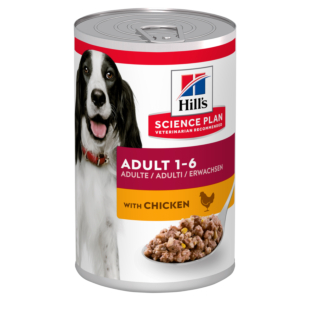 Влажный корм Hill's SCIENCE PLAN Adult, chiсken для взрослых собак, с курицей, 370 г