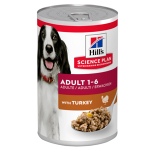 Вологий корм Hill's SCIENCE PLAN Adult, turkey для дорослих собак, з індичкою, 370 г