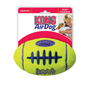 Игрушка KONG AirDog Squeaker Football мяч регби, с пищалкой, для собак, S