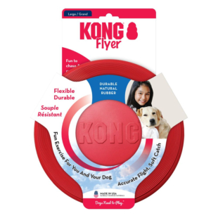 Іграшка KONG Classic Flyer суперміцний флаєр-фризбі, L