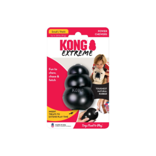 Іграшка KONG Extreme класичний для собак з отвором для ласощів, з понад міцної гуми,  S