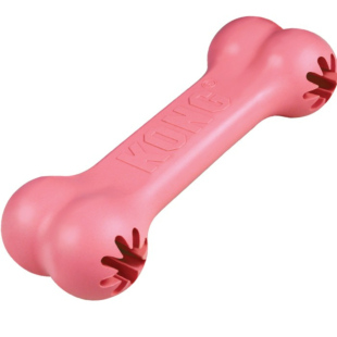 Игрушка KONG Puppy Goodie Bone Small супер крепкая в форме косточки с полостями для лакомства, для щенков, S