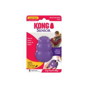 Іграшка KONG Senior суперміцна для старіючих собак з отвором для ласощів, S