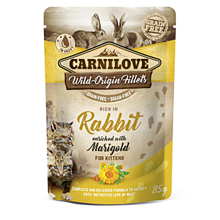 Вологий корм Carnilove Rabbit with Marigold для кошенят