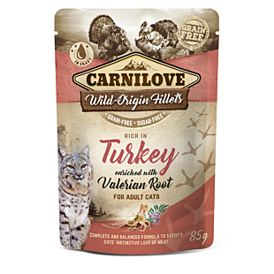 Влажный корм Carnilove Turkey with Valerian для взрослых кошек