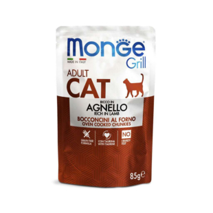 Влажный корм Monge Cat Grill Adult lamb для взрослых кошек, ягненка