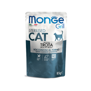 Вологий корм Monge Cat Grill Sterilised trout для дорослих стерилізованих котів