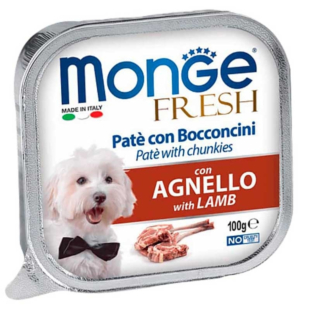 Вологий корм Monge Dog Fresh, lamb для дорослих собак, з ягням