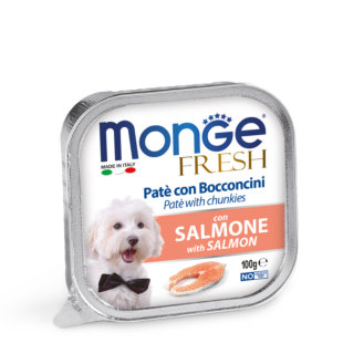Вологий корм Monge Dog Fresh, salmon для дорослих собак, з лососем