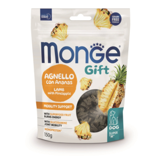 Ласощі Monge Gift Dog Mobility support для дорослих собак ягнятина з ананасами