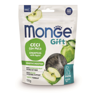 Ласощі Monge Gift Dog Sensitive digestion vegan для дорослих собак нут з яблуком (веганські)