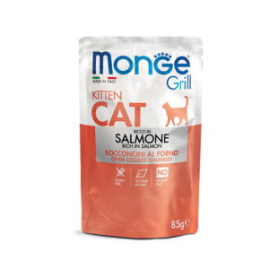 Вологий корм Monge Grill Kitten для кошенят, лосось