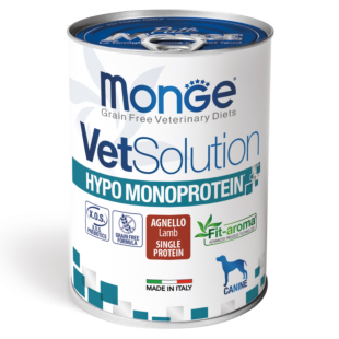 Вологий корм Monge VetSolution Wet Hypo canine для дорослих собак ягня