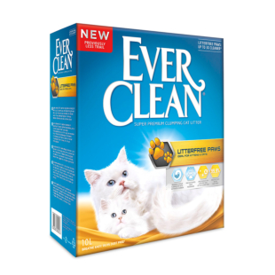 Наполнитель Ever Clean Litterfree Paws Clumping Ароматизированный, комкующийся Чистые лапки для длинношерстных кошек, 10 л