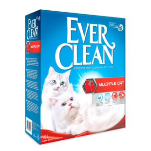 Наполнитель Ever Clean Multiple Cat Ароматизированный, комкующийся Мультикет, максимальный контроль над запахом, 10 л