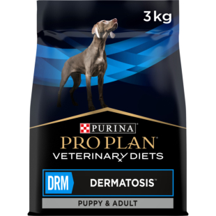 Сухий дієтичний корм PRO PLAN VETERINARY DIETS DRM Dermatosis цуценятам та дорослих собак, підтримання функції шкіри при дерматозах та надмірному випадінні шерсті