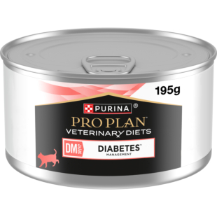 Вологий дієтичний корм PRO PLAN VETERINARY DIETS DM ST/OX Diabetes Managment wet дорослим котам, регулювання надходження глюкози (цукровий діабет), мус
