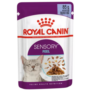 Влажный корм Royal Canin SENSORY FEEL для взрослых кошек, стимулирует утонченное чувство уникальных текстур.