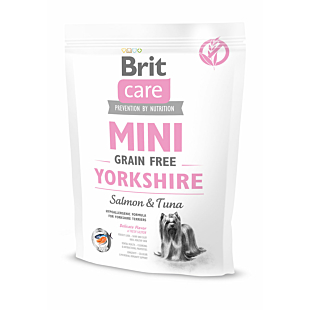 Сухой корм Brit Care Gaine Free Mini Yorkshire для собак малых пород, для йорков, беззерновой.