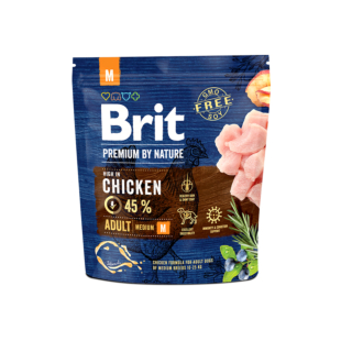 Сухой корм Brit Premium Dog Adult M, для взрослых собак средних пород