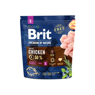 Сухой корм Brit Premium Dog Adult S, для взрослых собак малых пород