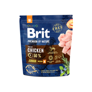 Сухой корм Brit Premium Dog Junior M, для щенков и юниоров средних пород