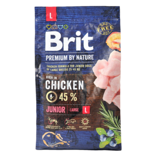 Сухий корм Brit Premium Dog Junior L, для цуценят та юніорів великих порід