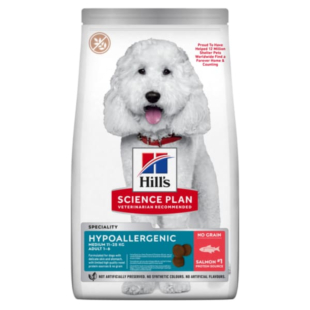 Сухий корм Hill's Science Plan Adult Hypoallergenic Medium беззерновий для дорослих собак середніх порід із чутливістю до певних компонентів їжі, з лососем
