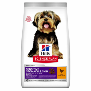 Сухий корм Hill’s Science Plan Adult Sensitive Stomach&Skin Small&MIni для дорослих малих і мініатюрних собак, при чутливому шлунку та шкірі , з куркою