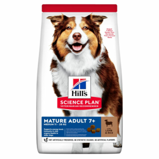 Сухой корм Hill’s Science Plan Mature Adult 7+ Medium Breed для зрелых собак средних пород от 7 лет, с ягненком и рисом,