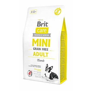 Сухий корм Brit Care Gaine Free Mini Adult Lamb для собак малих порід, беззерновий, з ягням