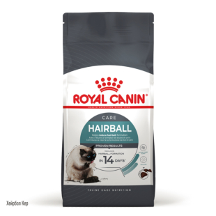 Сухой корм Royal Canin HAIRBALL CARE для взрослых кошек, рекомендованный для уменьшения образования комочков шерсти