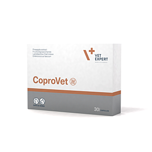 Пищевая добавка Vet Expert CoproVet для кошек и собак для эффективного решения проблемы копрофагии (поедания кала), 30 кап.