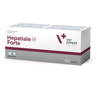 Пищевая добавка Vet Expert Hepatiale Forte для поддержки и защиты функций печени у кошек и собак, 40 таб.