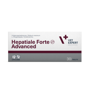 Пищевая добавка Vet Expert Hepatiale Forte Advanced для поддержки и защиты функций печени у кошек и собак, 30 таб.