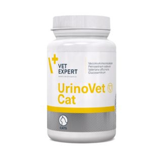 Харчова добавка Vet Expert UrinoVet Cat для підтримання сечовидільної фунції у котів, 45 капс.