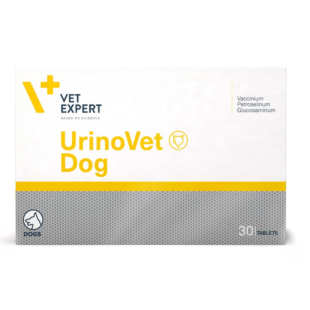 Харчова добавка Vet Expert UrinoVet Dog для підтримання сечовидільної функції у собак, 30 таб.