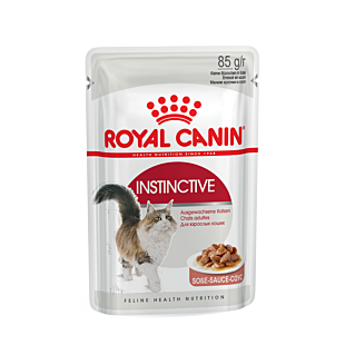 Влажный корм Royal Canin INSTINCTIVE для взрослых кошек (тонкие кусочки в соусе)