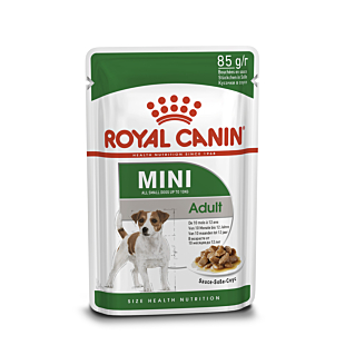 Вологий корм Royal Canin Mini Adult для дорослих собак малих розмірів (вага дорослого собаки до 10 кг до 12 років