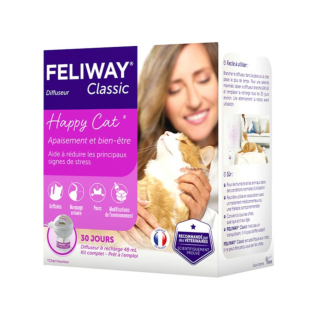 Ceva Feliway Classic успокаивающее средство для кошек во время стресса, диффузор + сменный блок