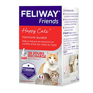 Заспокійливий засіб Ceva Feliway Friends змінний блок для котів під час стресу, при утриманні декількох котів у приміщенні, 48 мл